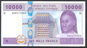 CAS 10.000 Francs 2002 Cameroun P 210U UNC