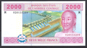 CAS 2.000 Francs 2002 Central African Republic P 308M UNC