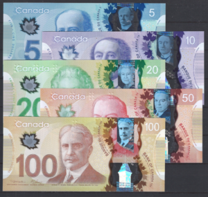 5, 10, 20, 50 en 100 Dollars 2011-2013  P 106-110-a  Set