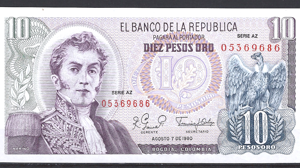 10 Pesos Oro 7-8-1980  P 407-h  UNC