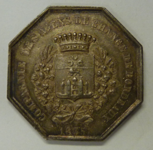 Compagnie des Agents de Change de Bordeaux 1835  Silver