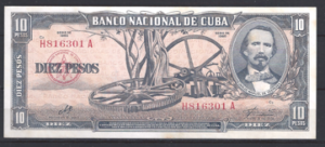 10 Pesos 1960  P 88-c  aUNC