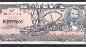 10 Pesos 1960  P 88-c  aUNC