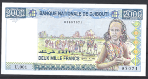 2.000 Francs 2008  P 43(1)  UNC