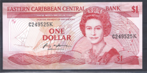 1 Dollar 1988-89 P 21-K St.Kitts UNC