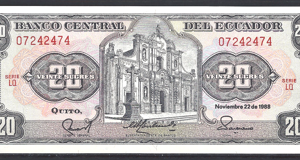20 Sucres 22-11-1988  P 121A-a4  Serie LQ  UNC