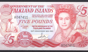 5 Pounds 14-6-1983 P 12-a UNC