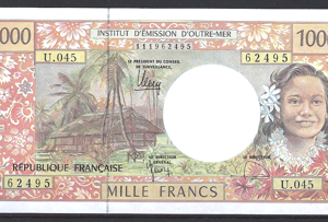 1.000 Francs 1992-2012 P 2-k UNC