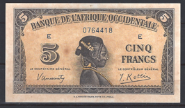 5 Francs 1942  P 28-a  PR/XF+