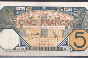 5 Francs 1932  P 5B-f  PR/XF