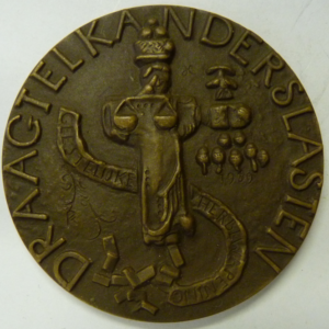 Jaarpenning Ver. van Penningkunst, Geestelijke Herbewapening 1939