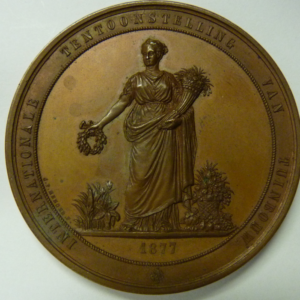 Prijspenning Internationale Tentoonstelling van Tuinbouw, Amsterdam 1877