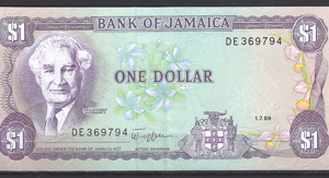 1 Dollar 1-7-1989  P 68A-c  PR/XF