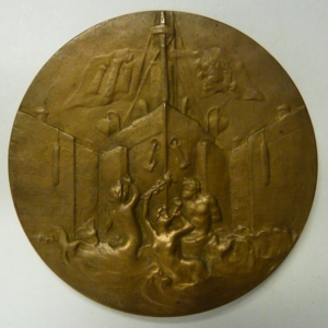 Medal Inhuldiging Royerssluis bij Antwerpen 1907