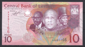 10 Maloti 2010  P 21-a  UNC