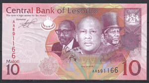 10 Maloti 2010  P 21-a  UNC