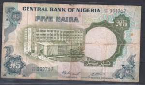 5 Naira 1973-78  P 16-c  FR