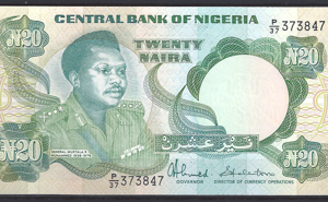 20 Naira 1984-  P 26-c8  UNC