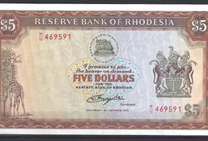 5 Dollars 24-5-1979  P 39-b  aUNC