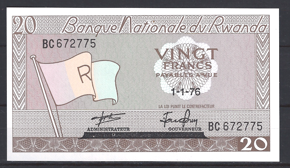 20 Francs 1-1-1976  P 6-e  UNC