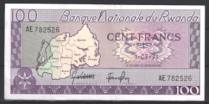 100 Francs 1-7-1971  P 8-c  PR/XF