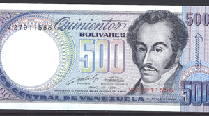 500 Bolivares 31-5-1990  P 67-d  UNC