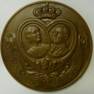 Penning Verloving Prinses Juliana en Prins Claus 1936