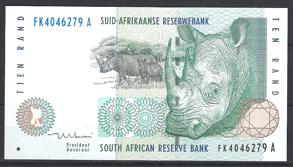 10 Rand 1999 P 123-b UNC