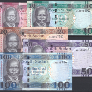 5, 10, 20, 50 en 100 Pounds 2015 set P 11 t/m 15 UNC