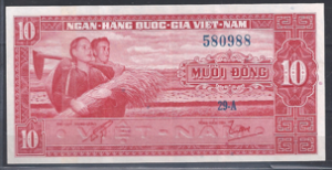 10 Dong 1962 P 5-a PR/XF+