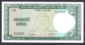 20 Dong 1964 P 16-a UNC