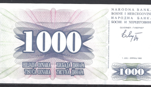 1.000 Dinara 1992  P 15-a  UNC