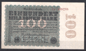100.000.000 Mark 22-8-1923 P 107-b ZFR