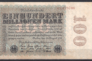 100.000 Mark 1923  P 107-c  ZFR+