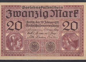 20 Mark 1918  P 57  aUNC