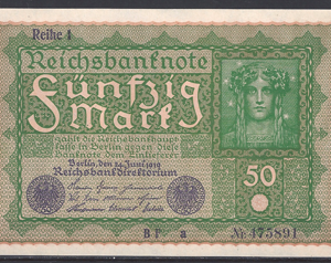50 Mark 1919  P 66-a1  aUNC