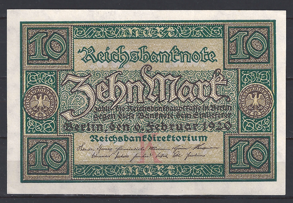 10 Mark 1920 P 67-a aUNC