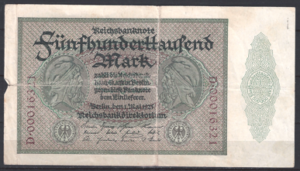 500.000 Mark 1923 P 88-a FR-