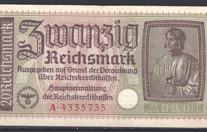 20 Reichsmark 1940-45  P.R139  FR
