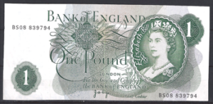 One Pound 1970-77  P 374-g  PR/XF