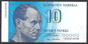 10 Markkaa 1986 P 113-a11 aUNC
