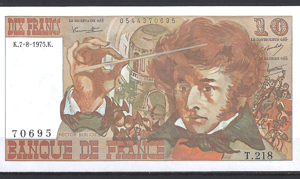 10 Francs 7-8-1975  P 150-b  aUNC