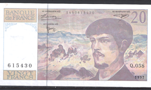 20 Francs 1997  P 151-i  ZFR