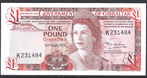 One Pound 15-9-1979 P 20-b UNC