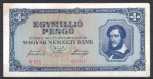 1 Miljoen Pengo 1945  P 122  ZFR