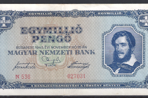 1 Miljoen Pengo 1945 P 122 ZFR