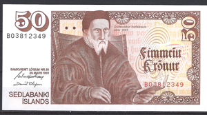 50 Kronur 1981  P 49-a3  UNC