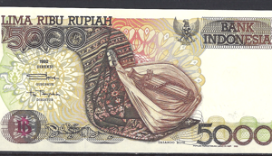 5.000 Rupiah 1992  P 130-a  UNC
