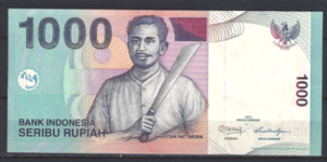 1.000 Rupiah 2000 P 141-a UNC-