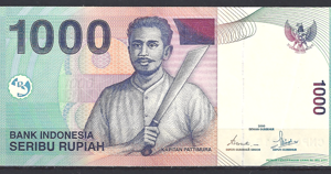 1.000 Rupiah 2000 P 141-a PR/XF